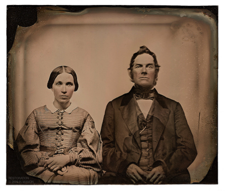 Figure 2: “Photography was able to capture the ‘harmony and charm’ of a face, but often failed to capture a smile.” Ca. 1850s Ambrotype.