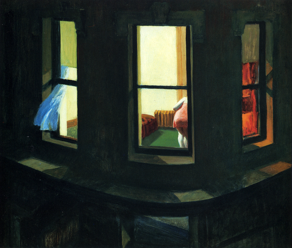 "Night Windows" by Edward Hopper
