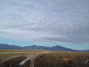 A bridge crosses the Rio Grande - Somewhere in New Mexico