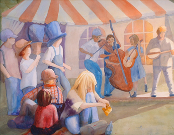 Artwork selection inspired by: Ives’ Symphony No. 3, The Camp Meeting.