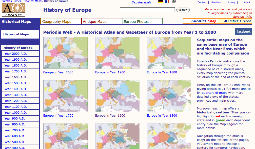 Euratlas Periodis: Maps For The History Of Europe